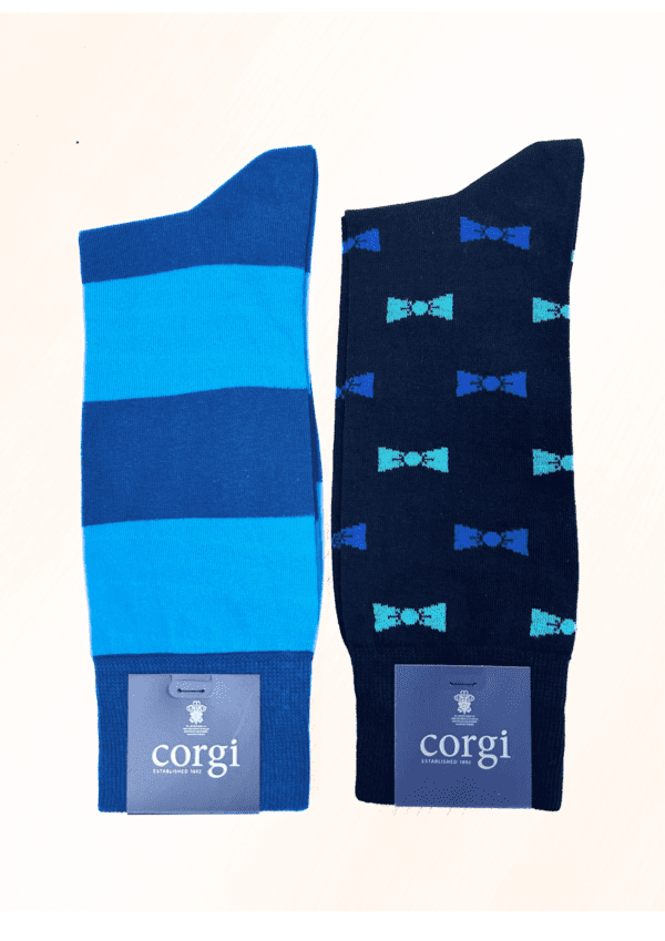 2 pairs of Prostate Cymru Corgi socks